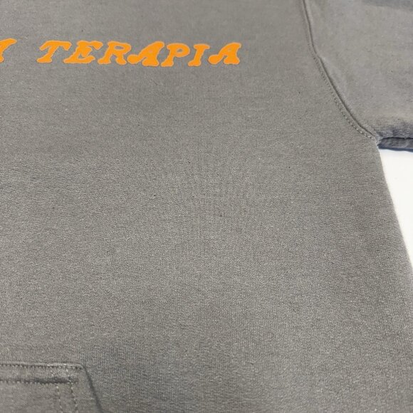 Hoy Fui A Terapia Tour Hoodie Sweatshirt Adult Small 19x23.5 Gray Band - Picture 6 of 15